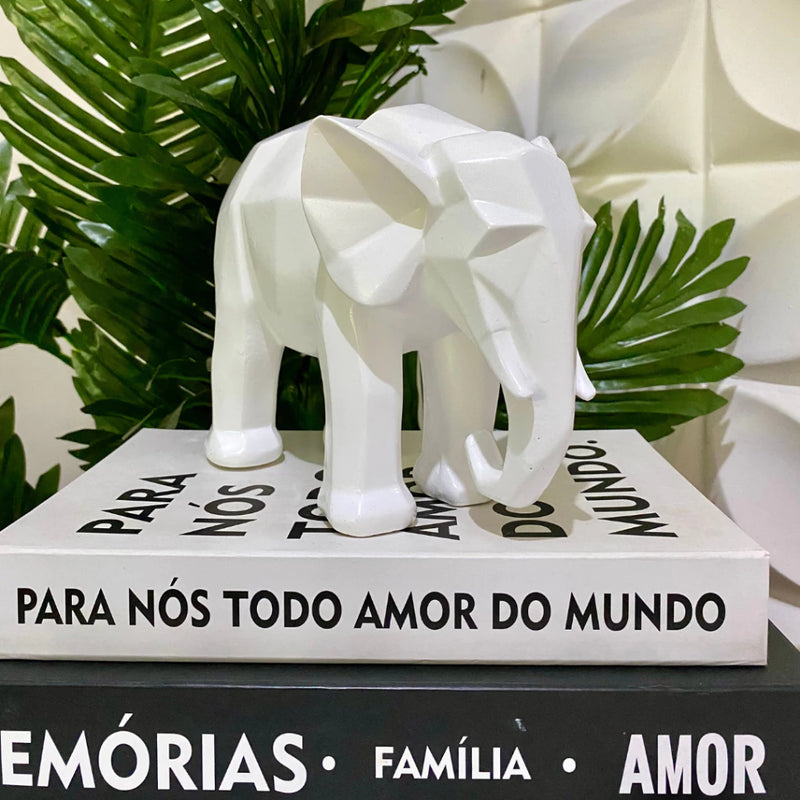 Escultura Elefante Moderno Geométrico