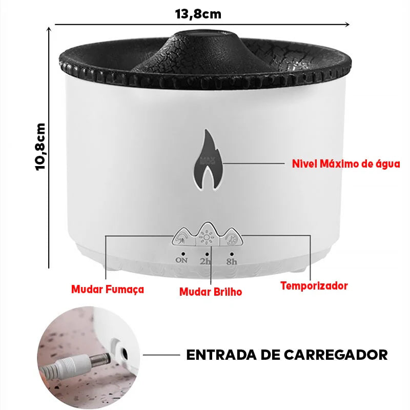 Umidificador de Vulcão